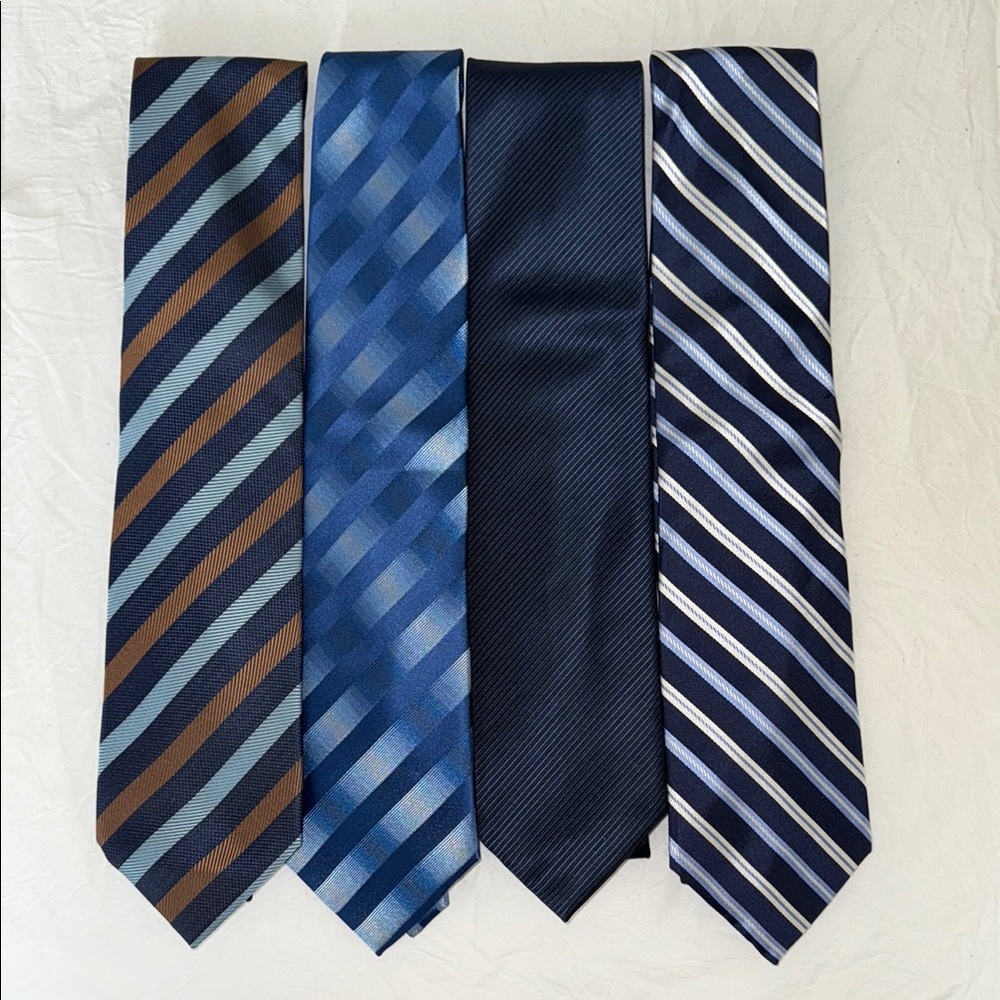 Elegant Blue and Brown Tie Collection